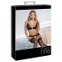 Abierta Fina - Ensemble soutien-gorge en dentelle ouvert (noir)