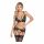 Abierta Fina - Ensemble soutien-gorge en dentelle ouvert (noir) - M