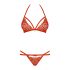 Set Intimo in Pizzo Seducente con Reggiseno e Tanga (Rosso) Obsessive 838