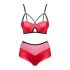 Set Intimo Leatheria Effetto Pelle (rosso) - Taglia S/M