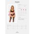 Set di lingerie Obsessive Chemeris con reggicalze (nero)