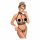 Abierta Fina - Open Chain Lingerie Set (Black)