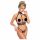 Abierta Fina - Open Chain Lingerie Set (Black)