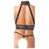 Abierta Fina - Open Chain Lingerie Set (Black)