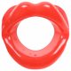 Ida Leather - Open Mouth Gag (Red)