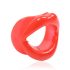 Ida Leather - Open Mouth Gag (Red)