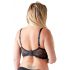 Cottelli Plus Size - Strappy, Ringed Push-Up Bra (Black)  - 95D