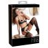 Abierta Fina - glinsterende stenen - lingerie set (zwart) - 80B/M