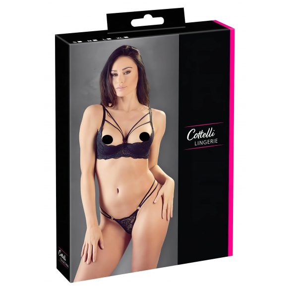 Cottelli - bh en string (zwart) - 85C/L