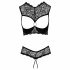 Cottelli - Open Bra Set (Black)