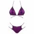 Obsessive Balitta - Shiny Halter Neck Bikini (Purple)