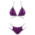 Obsessive Balitta - Shiny Halter Neck Bikini (Purple)