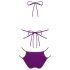 Obsessive Balitta - glänzender Bikini mit Halsband (lila)  - M