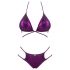 Bikini Balitta Luccicante con Allacciatura al Collo (viola)  - M