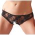 Cottelli - Open Hip Panty (Black) - L