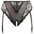 Cottelli Plus Size - Lace Garter Belt Panty (Black) - XXXL