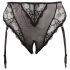 Cottelli Plus Size - Lace Garter Panties (Black)  - XXXXL