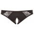 Cottelli Plus Size - Lace Open Crotch Panties (Black)