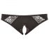 Cottelli Plus Size - Lace Open Crotch Panties (Black)