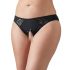 Cottelli Plus Size - Lace Open Crotch Panties (Black)