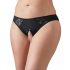 Cottelli Grande Taille - culotte en dentelle ouverte (noire) - XL