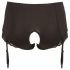 Cottelli Plus Size - Open Bottom Garter Brief (Black)