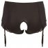 Cottelli Plus Size - Garter Belt Open Panty (Black) - 4XL