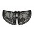 Cottelli - Lace Bow Open Panties (Black)  - M