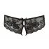 Cottelli - Lace Bow Open Panties (Black)  - M