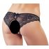 Cottelli - Lacy Bow Open Crotch Panty (Black) - M