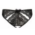 NO:XQSE - Bow-Embellished Open Women's Panties (Black)  - M