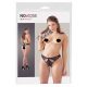 Slip Erotico Aperto con Fiocchi e Tagli Sexy (nero)  - XL