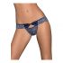 Obsessive Auroria - Bow-embroidered Women's Panties (Blue)