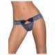 Obsessive Auroria - Bow-embroidered Women's Panties (Blue)