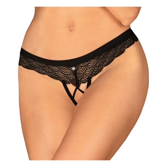 Obsessive Chemeris - tanga deschis (negru)  - M/L