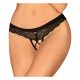 Obsessive Chemeris Open Thong (Black)  - M/L