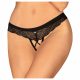 Obsessive Chemeris Open Thong (Black)  - M/L