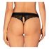 Obsessive Chemeris - tanga deschis (negru)  - M/L