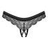 Obsessive Chemeris - tanga deschis (negru)  - M/L