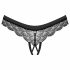 Obsessive Chemeris - offener Tanga (Schwarz)  - M/L