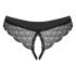 Obsessive Chemeris - tanga deschis (negru)  - M/L