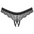 Obsessive Chemeris Open Thong (Black)  - XL/XXL