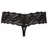 Tanga in Pizzo con Perle Decorative Cottelli (Nero)  - XL