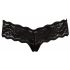 Tanga in Pizzo con Perle Decorative Cottelli (Nero)  - XL