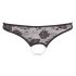 Cottelli - Pearl Open Lace Thong (Black)