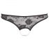 Cottelli - Pearled, Open Lace Thong (Black) - M