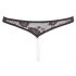 Cottelli - Pearl Open Lace Thong (Black)  - M