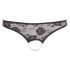 Tanga di pizzo aperto con perle Cottelli (nero)  - L