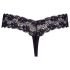 Cottelli - Double Pearl Lace Thong (Black)