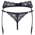 Cottelli - Lace Garter Belt with Thong (Black)  - M